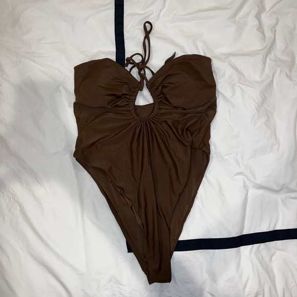 Princess Polly Fern One Piece Brown, Large - Picture 1 of 3